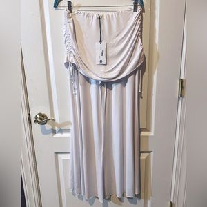 NWT White Wide Leg Fold-Over Pants